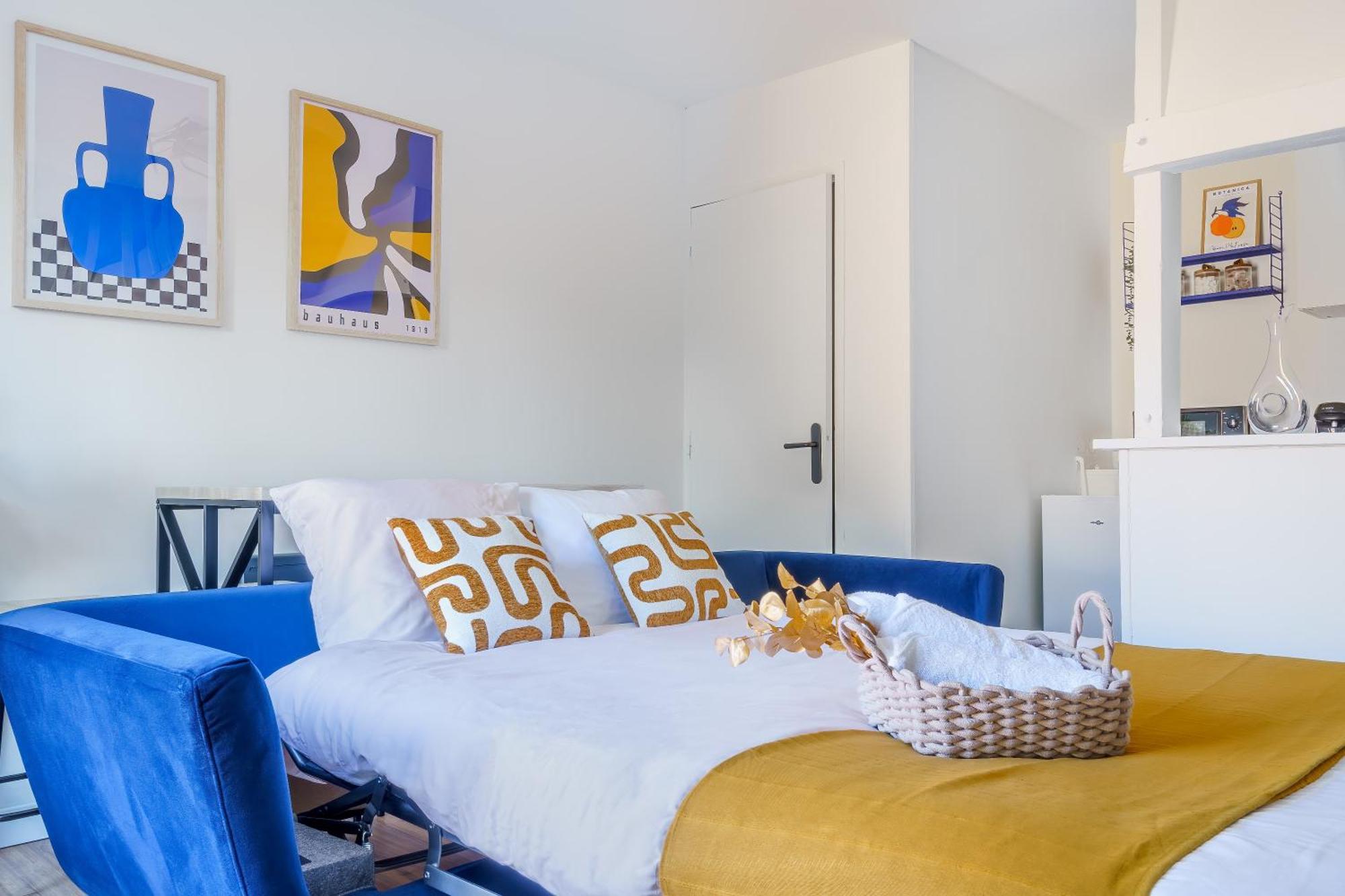 Maisonnette Bleu Horizon Avec Jardin - 2Min Gare - Serenito Homes Saint-Just-en-Chaussee Luaran gambar