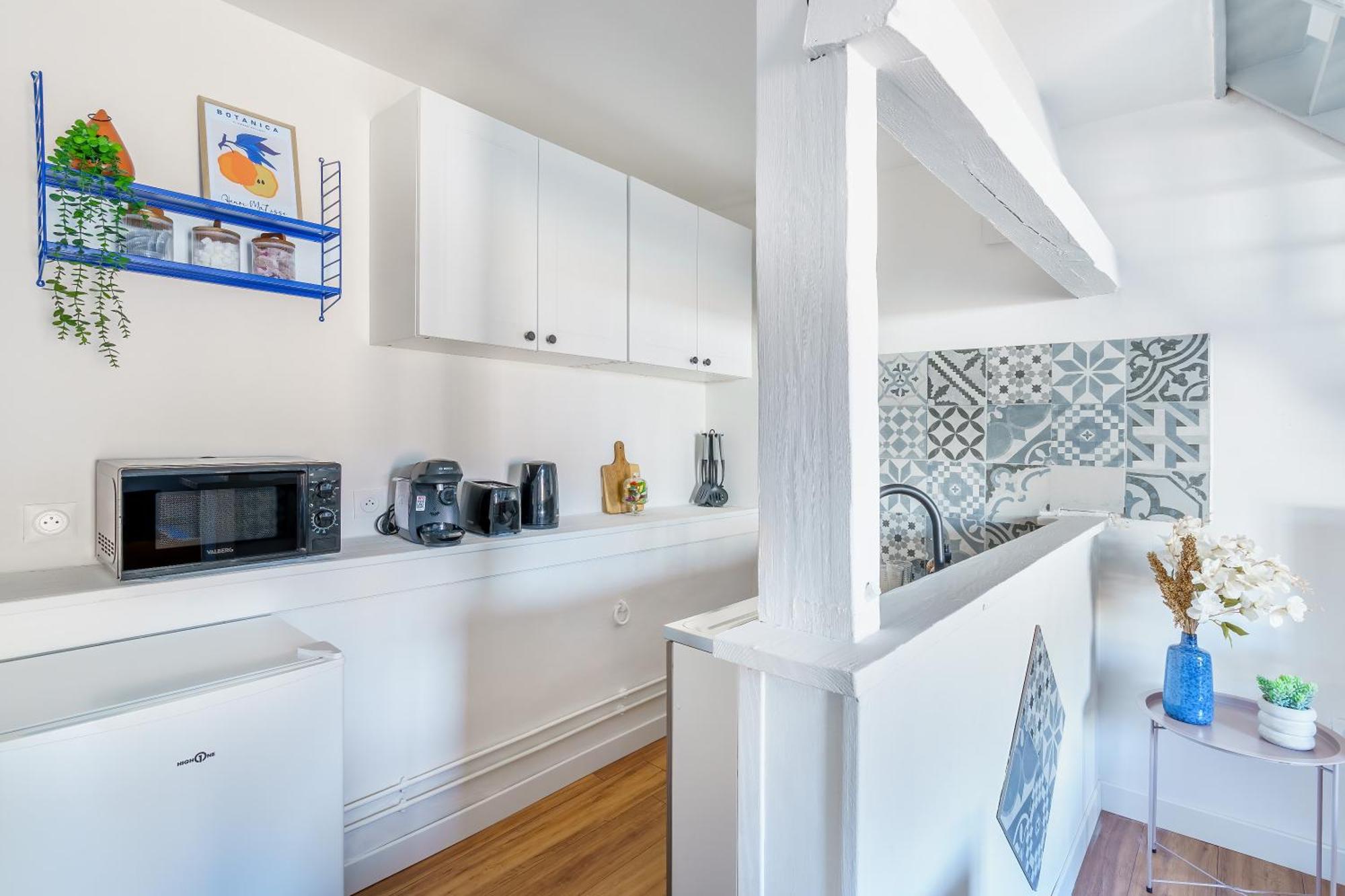 Maisonnette Bleu Horizon Avec Jardin - 2Min Gare - Serenito Homes Saint-Just-en-Chaussee Luaran gambar