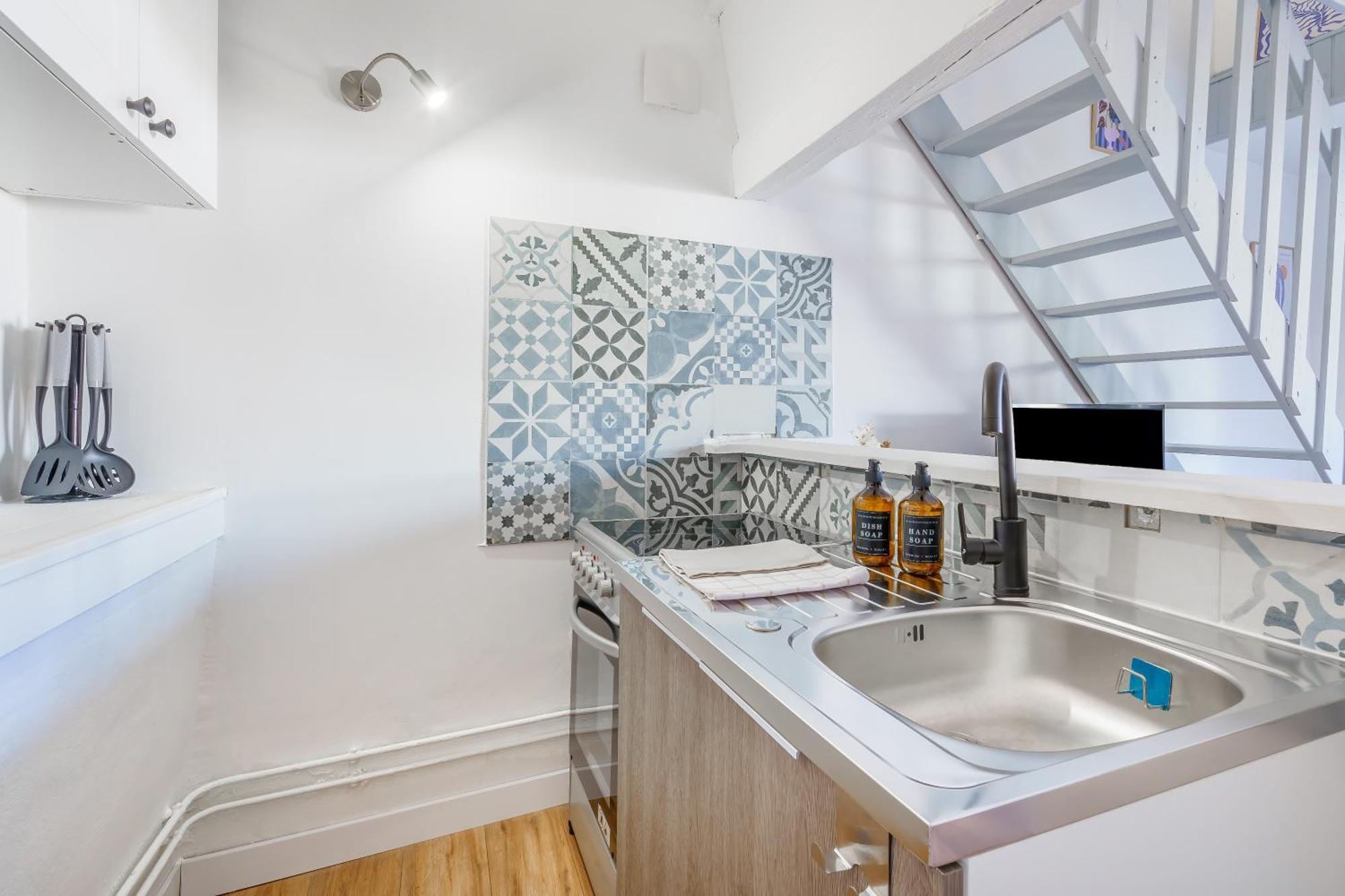 Maisonnette Bleu Horizon Avec Jardin - 2Min Gare - Serenito Homes Saint-Just-en-Chaussee Luaran gambar