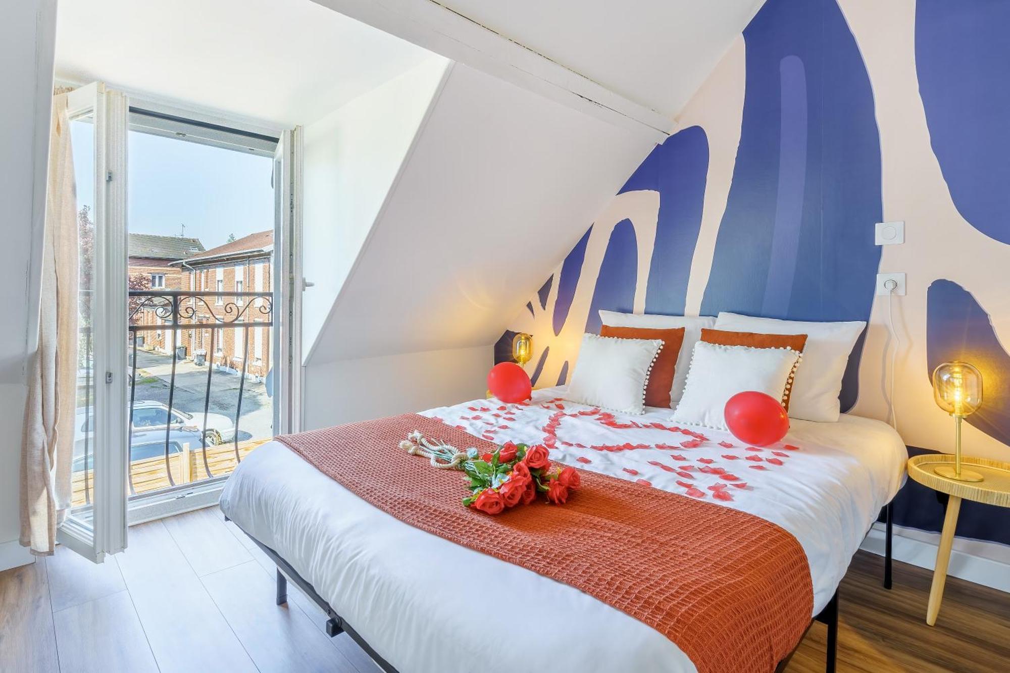 Maisonnette Bleu Horizon Avec Jardin - 2Min Gare - Serenito Homes Saint-Just-en-Chaussee Luaran gambar